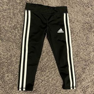Adidas three stripe girls leggings 3T